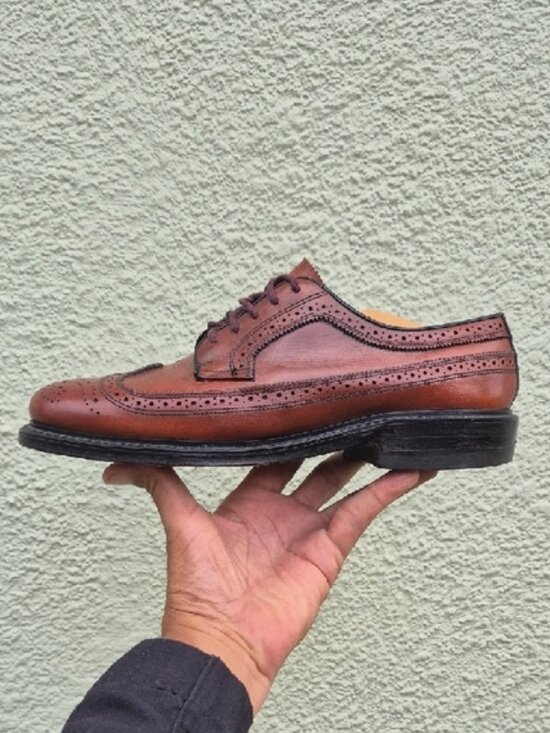 Sibley\'s Detroit Men\'s Vintage Biltrite Hand Made Brown Leather Wingtip Classics main image 7
